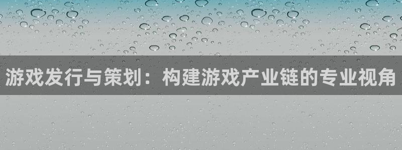 非凡游戏官网注册开户：游戏发行与策划：构建游戏产业链的专业视角