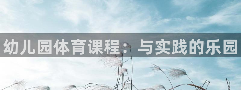 3377体育官网下载：幼儿园体育课程：与实践的乐园